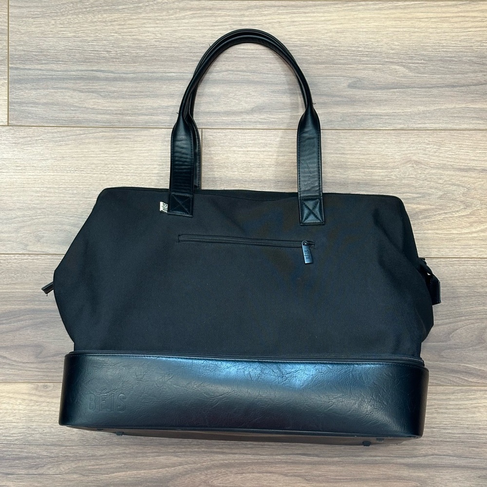 BEIS Black Travel Tote Bag